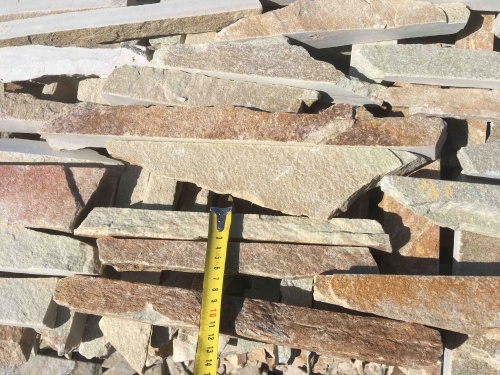 Горбушка златолит золотистый для облицовки купить в Пласте