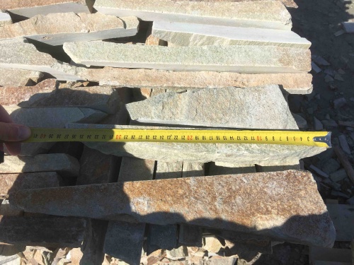 Горбушка златолит золотистый для облицовки купить в Пласте