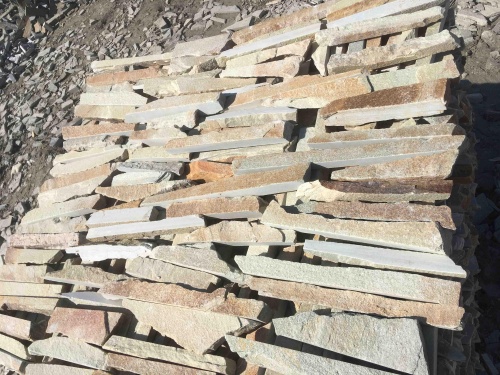 Горбушка златолит золотистый для облицовки купить в Пласте