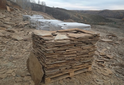 Плитняк кора дерева для цоколя, отмостки купить в Пласте